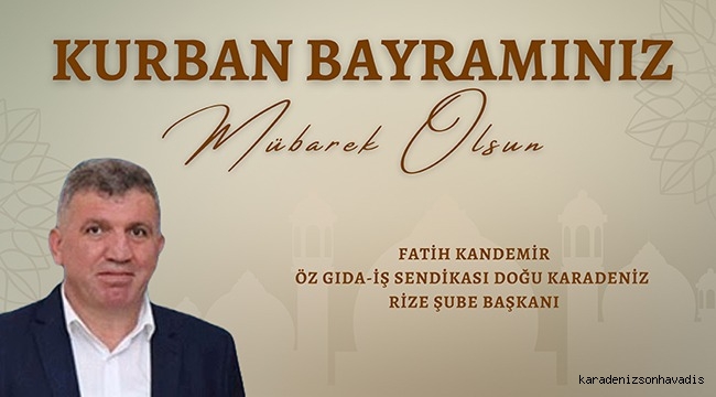 KURBAN BAYRAMINIZ MÜBAREK OLSUN