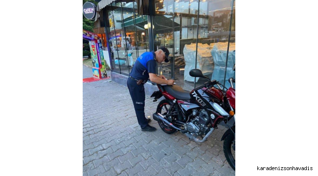 Sahil Ve Çarşı İçinde Motosikletlere Ceza Kesiliyor