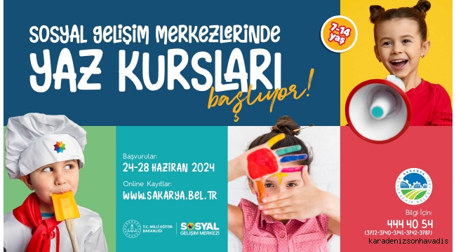 SGM yaz kurslarında kayıtlar 24 Haziran’da başlıyor