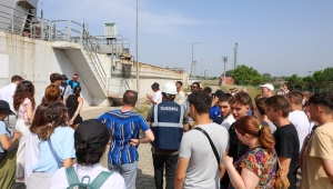 Yabancı öğrenciler Büyükşehir’in atık su arıtma tesisine hayran kaldı