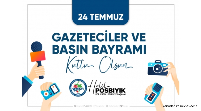 Başkan Posbıyık, 24 Temmuz Gazeteciler ve Basın Bayramını kutladı