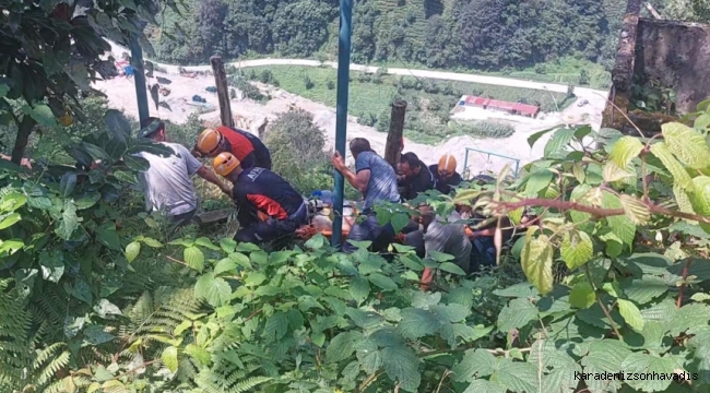 Rize’de teleferikte elektrik akımına kapıldı