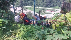 Rize’de teleferikte elektrik akımına kapıldı