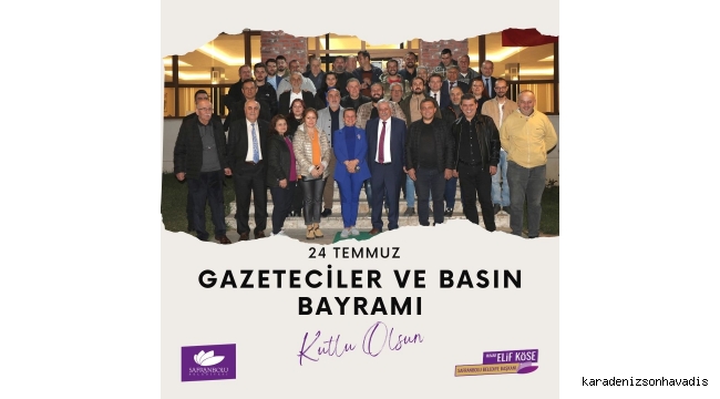 Safranbolu Belediye Başkanı Elif Köse'den Gazeteciler ve Basın Bayramı Mesajı