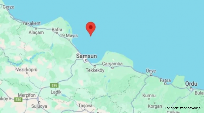 Samsun’da Deprem