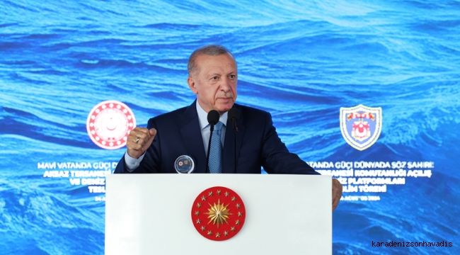 Cumhurbaşkanı Erdoğan, Aksaz Tersanesi Komutanlığı’ndaki törene katıldı