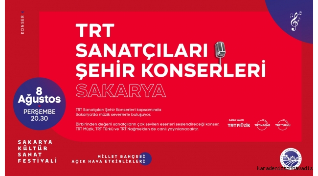 Yaz festivali TRT Şehir Konseri ve hemşehri buluşmalarıyla başlıyor