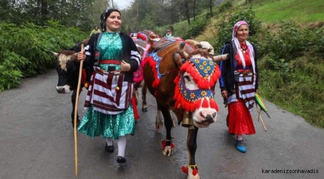 Trabzon’da yayladan göç dönüşleri başladı