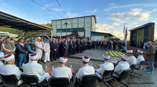 43 Amasra maden şehidimiz dualarla anıldı