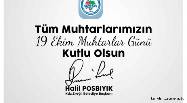 Başkan Posbıyık, Muhtarlar Günü’nü Kutladı