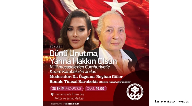 BÜYÜKŞEHİR’DEN KAZIM KARABEKİR ANMA SÖYLEŞİSİ