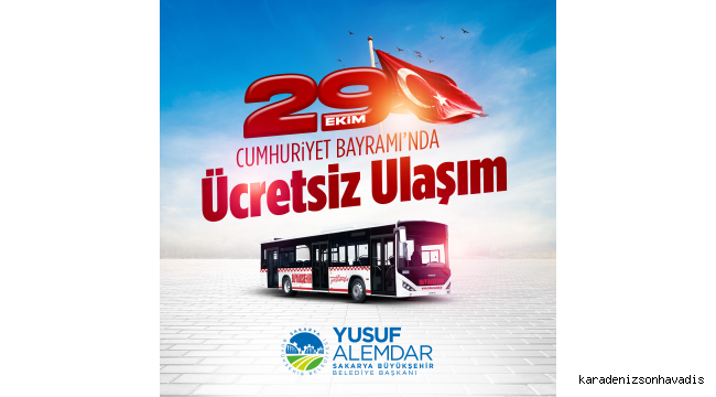  Cumhuriyet Bayramı’nda ücretsiz ulaşım hizmeti 