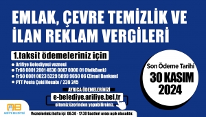 Arifiye Belediyesinden Vergi Hatırlatması