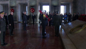 Cumhurbaşkanı Erdoğan ve devlet erkanı Anıtkabir’de