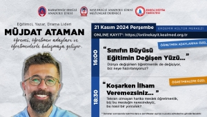 KEAL MEZUNLAR DERNEĞİ, 21 KASIM’DA EĞİTİMCİ YAZAR MÜJDAT ATAMAN’I KDZ.EREĞLİ’DE AĞIRLIYOR