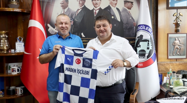 Maden İşçileri Topbaşıspor’dan GMİS yöneticilerine forma