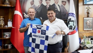 Maden İşçileri Topbaşıspor’dan GMİS yöneticilerine forma