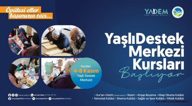 YADEM’de yeni dönem kursları başlıyor