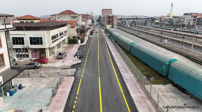 Arifiye Zübeyde Hanım Caddesi yenilendi