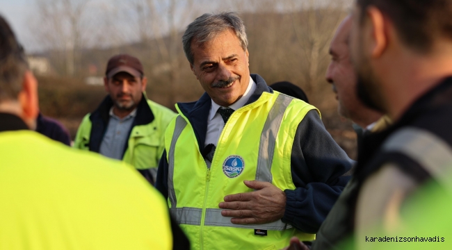 Başkan Alemdar, altyapı çalışmalarını yerinde inceledi