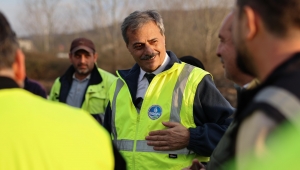 Başkan Alemdar, altyapı çalışmalarını yerinde inceledi