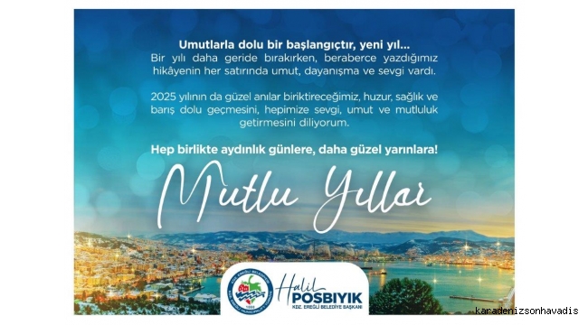 BAŞKAN POSBIYIK YENİ YILI KUTLADI