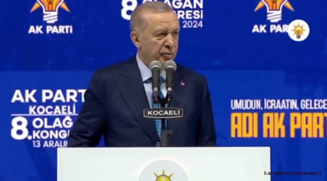 Cumhurbaşkanı Erdoğan Kocaeli’nden seslendi