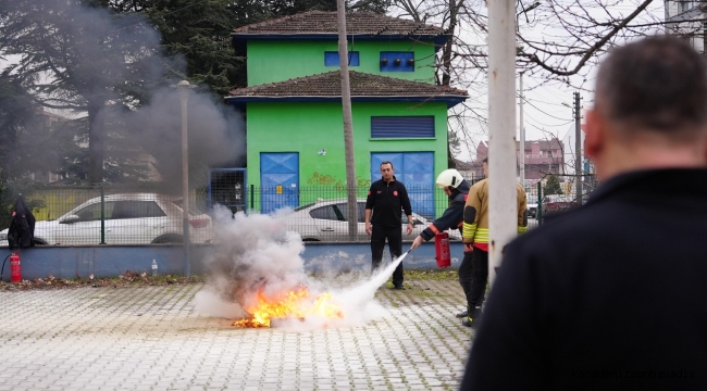 YANGIN GÜVENLİĞİ EĞİTİMLERİ SÜRÜYOR