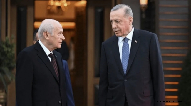 Cumhurbaşkanı Erdoğan, Bahçeli ile bir araya geldi