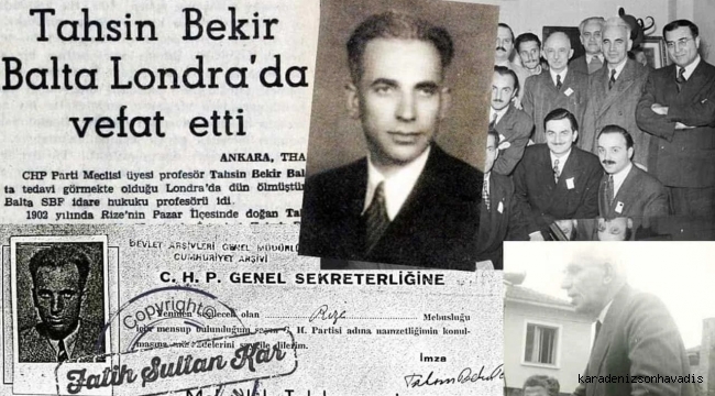 O Bir Atinalı: Rize Pazarlı Prof. Dr. Tahsin Bekir Balta