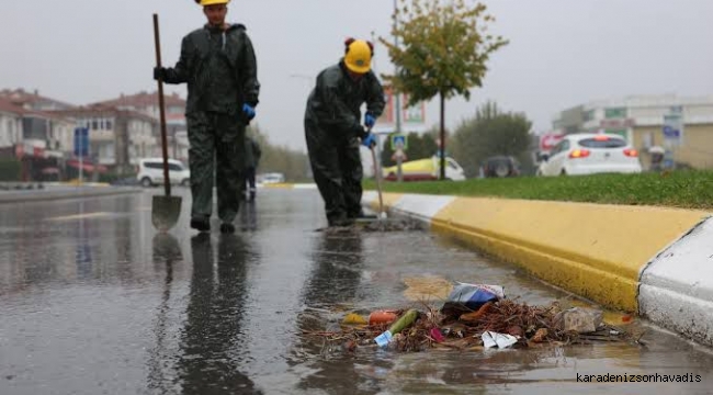 Şehir merkezinde metrekareye 24 kilogram yağış düştü