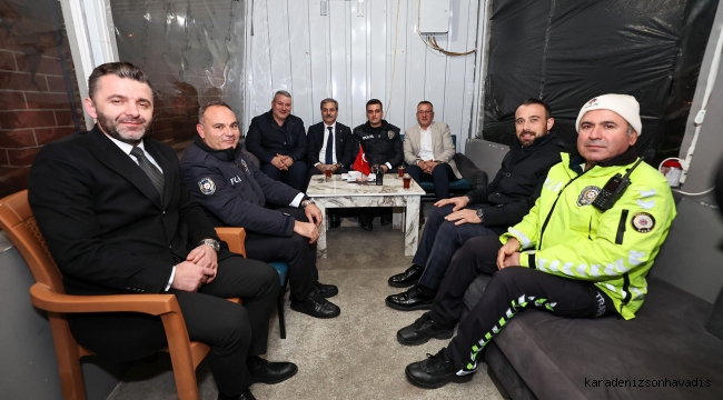 Yusuf Alemdar hanelere misafir oldu, görevi başında olan ekipleri ziyaret etti