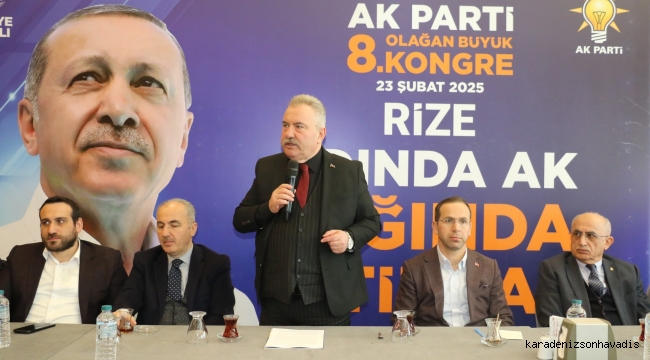 AK Parti Rize İl Başkanı Yılmaz KATMER’den; AK PARTİ 8. OLAĞAN BÜYÜK KONGRESİ ORTAK BASIN AÇIKLAMASI