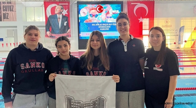 SANKO OKULLARI YÜZME TAKIMI BÖLGE ŞAMPİYONU OLDU