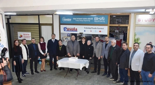 TİMBİR üyesi Tekirdağ Pusula Gazetesi 22. yılını kutladı