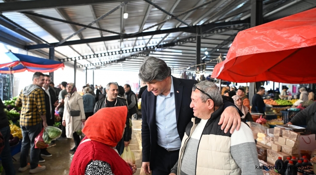 BAŞKAN KOCAMAN’DAN PAZAR ZİYARETİ