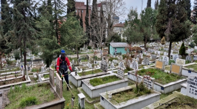 Kdz. Ereğli Şehir Mezarlığında Bayram Temizliği Yapılıyor