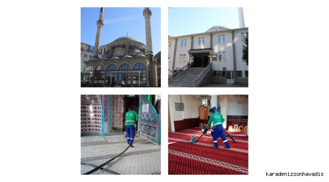 RİZE BELEDİYESİ RAMAZAN AYINDA CAMİLERDE TEMİZLİK ÇALIŞMALARINA DEVAM EDİYOR 