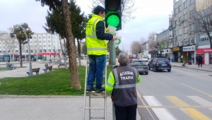 Trafik ışıklarında Yeşilay farkındalığı