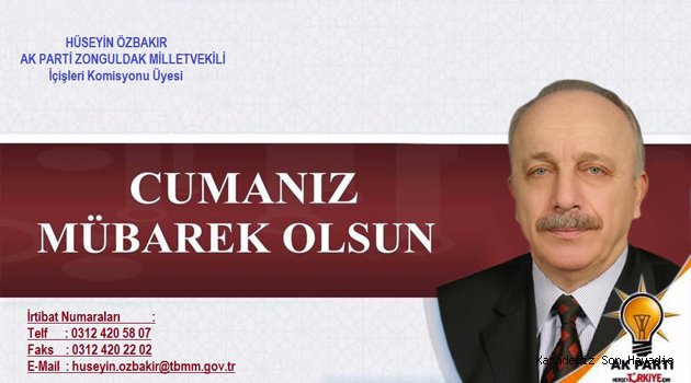 Hüseyin Özbakır'dan Cuma Mesajı